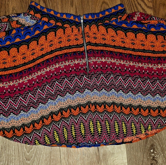 Lily White Multicolor Skater Skirt - Picture 2 of 8